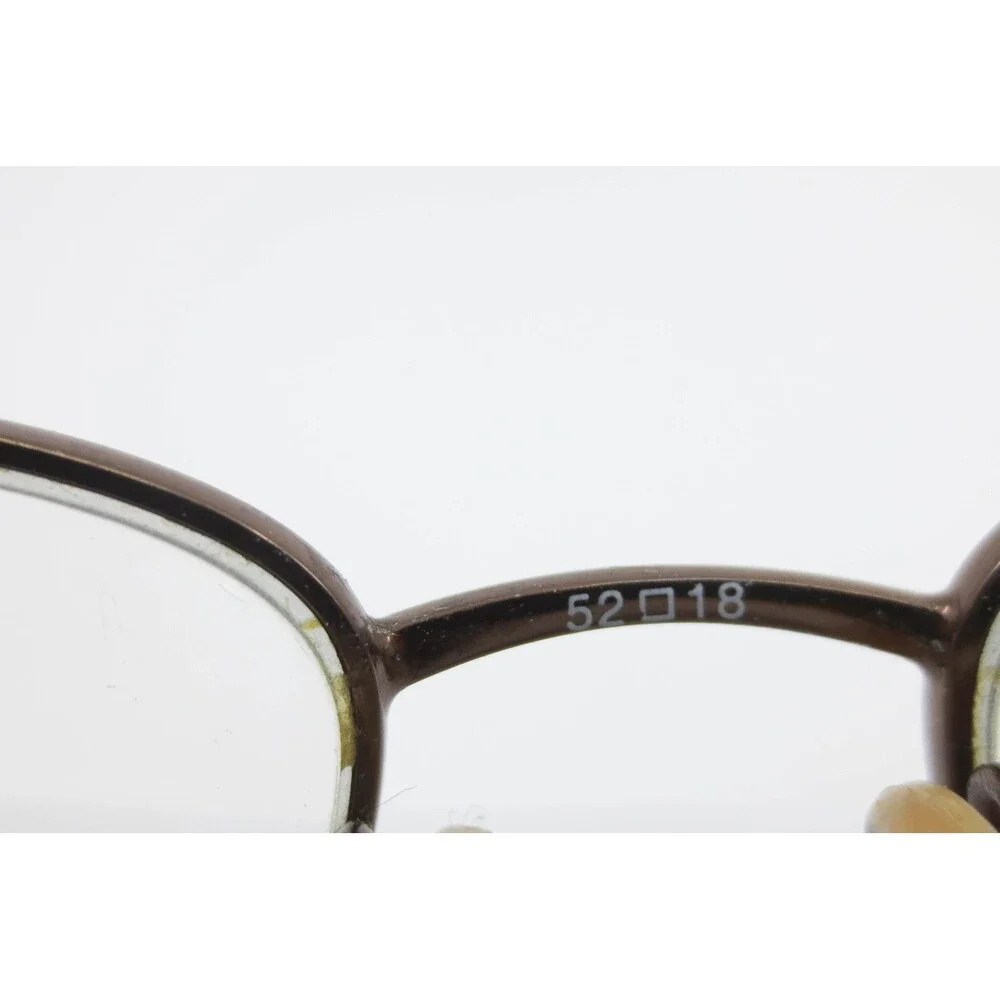 Kay Unger New York Brown Floral Filigree Eyeglasses Frames 52-18-135 Rectangular